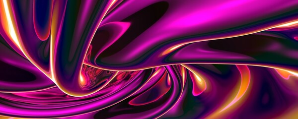 Aufkleber - digital color flow wave thin film 3d