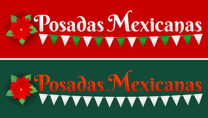 Sticker - Posadas Mexicanas, Posadas is a Mexican Traditional christmas Celebration, December holiday.