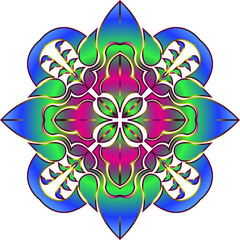Poster - Creative mandala design. Black and white mandala.Mandalas for coloring book.Beautiful mandala design.vector illustration.