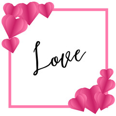 Leinwandbilder - love frame vector