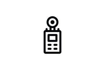 Wall Mural - Laboratory Outline Icon - Voice Recorder