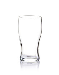 Sticker - Vertical shot of an empty glass isolated on a white background