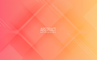 Wall Mural - Modern professional peach orange vector Abstract Technology business background wallpaper with lines and shadows