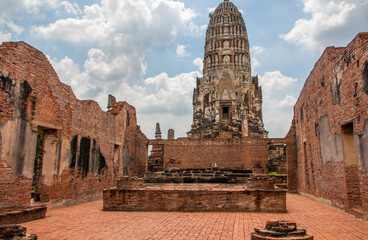 Wat Ratchaburan Ayutthaya Thailand Asia