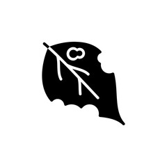 Poster - broken leaf icon. nature icon design. perfect for logo, presentation, book, application, background and more product. icon design solid style
