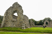 CARDIGAN, UNITED KINGDOM - Sep 15, 2020: The Ruins Of The Medieval St Dogmaels Abbey