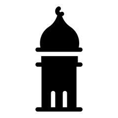 Poster - 
Modern style icon of mosque dome 
