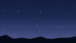 © わたほこり - 山奥の星空　背景イラスト　天体観測