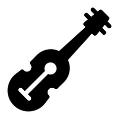 Sticker - 
A musical guitar vector, traditional music concept 
