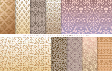 Wall Mural - vintage ornament. seamless pattern background.