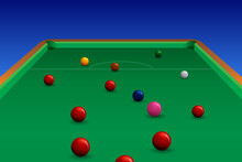 Vector Of Snooker Championship With Balls And Green Snooker Table Background.
