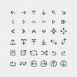© Ольга Мещерякова - Arrows flat vector icons set