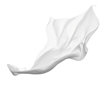 White Cloth Fabric Textile Wind Silk Wave Background Fashion Satin Motion Drapery Scarf Flying Chiffon Veil