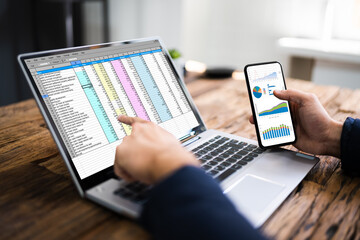 Poster - Analyst Employee Using Spreadsheet