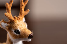 Macro Photo Of A Toy Reindeer