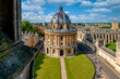 The city of Oxford and the Radcliffe Camera, a symbol of the University of Oxford - with unrecognizable people
