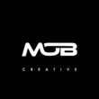 MOB Letter Initial Logo Design Template Vector Illustration	
