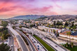 Aerial View of Downtown Ventura, California. 