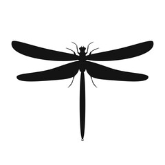 Wall Mural - dragonfly icon. silhouette of dragonfly. vector illustration.