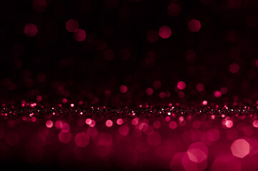 Soft image abstract bokeh dark red with light background.Red,maroon,black color night light elegance,smooth backdrop or artwork design for new year,Christmas sparkling glittering Women,Valentines day