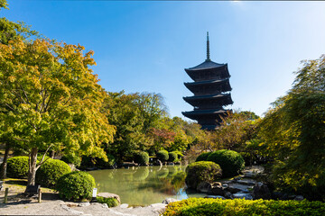 Sticker - 東寺　五重の塔