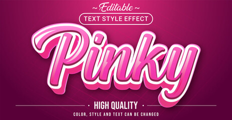 Aufkleber - Pinky text effect - Editable text effect.