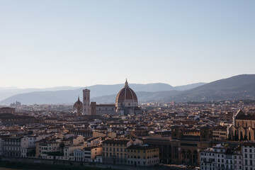 Panoramic view of Florence city from Piazzale Michelangelo