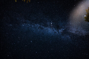 Night Sky, Milky Way. Nature landscape.