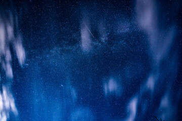 Wall Mural - overhead milky way with stars in clear summer night. country side.
