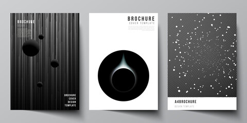 vector layout of a4 format cover mockups design templates for brochure, flyer layout, booklet, cover
