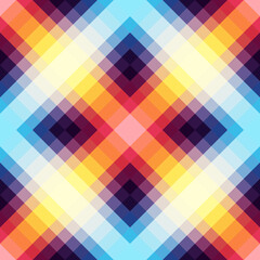 Poster - Abstract seamless pattern. Bright neon colors of the spectrum.