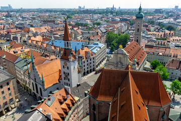 Wall Mural - Munich historical center