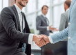 © ASDF - happy young businessman shaking hands with his business partner
