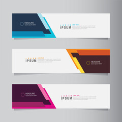 Fototapete - Vector banner abstract geometric background, modern banner advertising design. can use for brochure, flyer, covers, annual report and print template