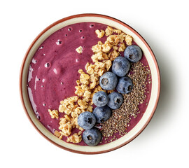 Wall Mural - breakfast smoothie bowl