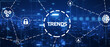© putilov_denis - Business, Technology, Internet and network concept. virtual screen of the future and sees the inscription: Trends