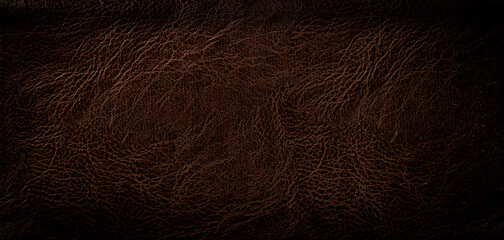 Wall Mural - Brown Leather Texture Background simple surface used us backdrop products design