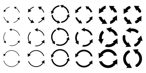 Poster - Circular arrows, great design for any purposes. Abstract button with circular arrows. Stock image. EPS 10.