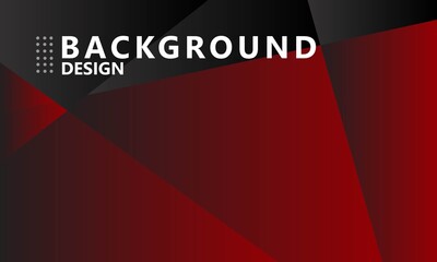 Poster - Black and red abstract background design