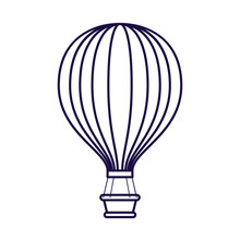 Balloon Air Hot Travel Line Style Icon
