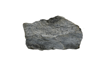 limestone and chert rock isolated on a white background.