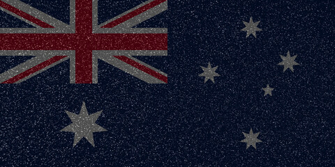 flag of australia. 3d illustration