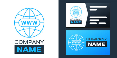 Poster - Logotype Go To Web icon isolated on white background. Www icon. Website pictogram. World wide web symbol. Internet symbol for your web site design, app. Logo design template element. Vector.