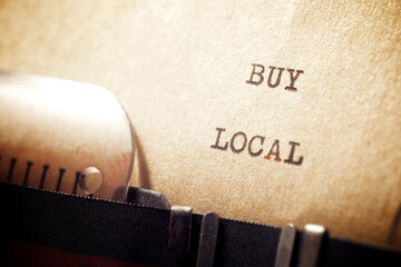Poster - Buy local phrase