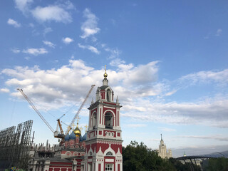 Beautiful Orthodox Church in Moscow, Russia