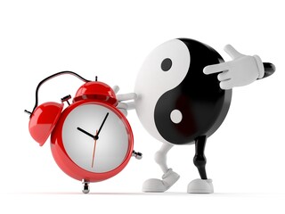 Sticker - Jing Jang character with alarm clock