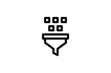 Sticker - Big Data Icon - Data Sorting