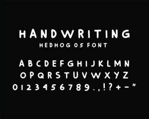 Poster - Handwritten calligraphy alphabet. Creative vector typography can be used for designs, posters, invitations, prints, etc. Natural lettering in hand drawings.