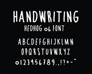 Poster - Handwritten calligraphy alphabet. Creative vector typography can be used for designs, posters, invitations, prints, etc. Natural lettering in hand drawings.
