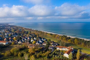 Wall Mural - Aussicht über Zingst auf die Ostsee